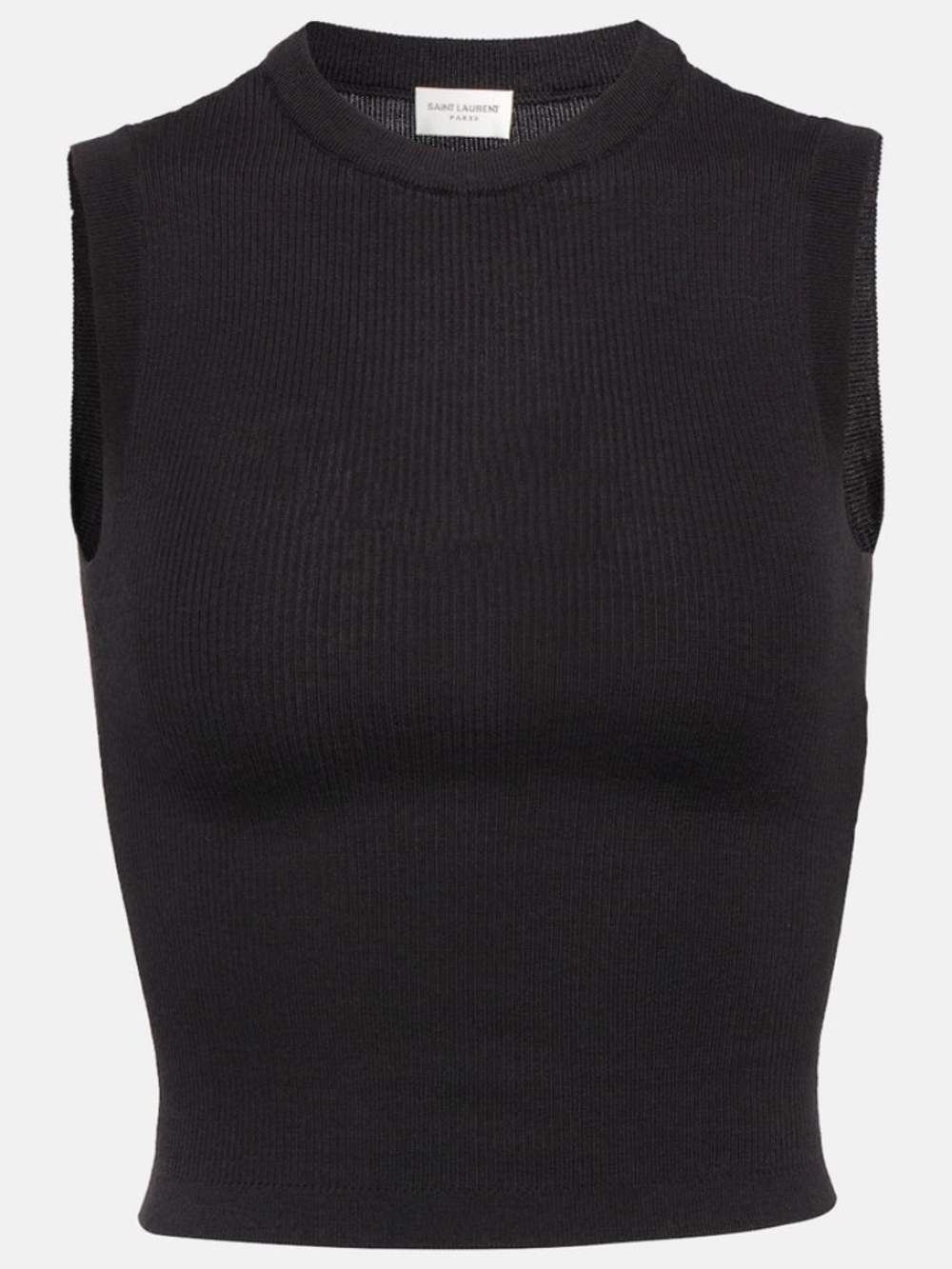 Saint Laurent Cropped Top in Wool/Cashmere/Silk